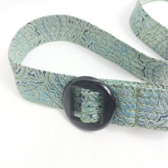 J. Crew Tie Silk Multi Colored Printed Belt S/M - Picture 6 of 7